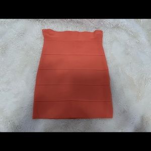 BCBGMaxAzria - Short Bandage Skirt - Orange - Size XS